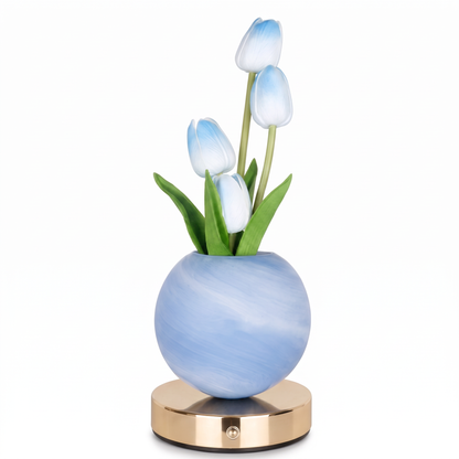 Lámpara de Tulipán | Luz Cálida Decorativa para Recámara y Sala