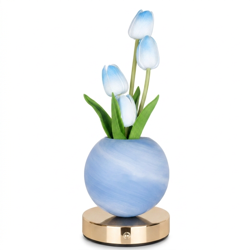 Lámpara de Tulipán | Luz Cálida Decorativa para Recámara y Sala