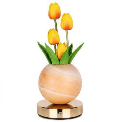 Lámpara de Tulipán | Luz Cálida Decorativa para Recámara y Sala